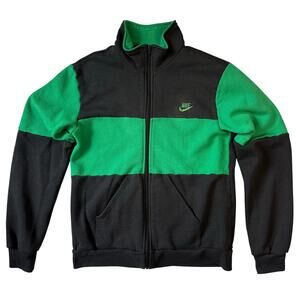 Vintage 90s Nike Zip Up Men’s Large Green and Black Made in USA